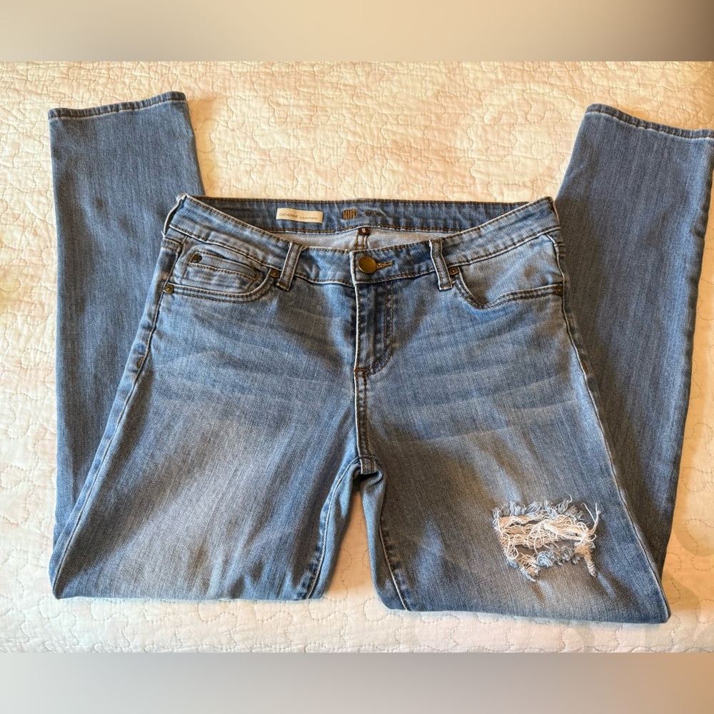 Kut from the Kloth, Catherine Slim Boyfriend (Distressed), Size 8